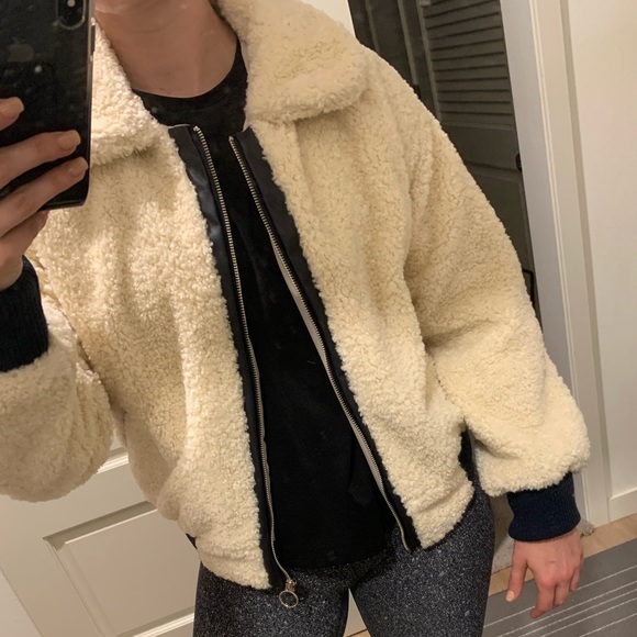 New Revival Jackets & Blazers - 🐻 NEW REVIVAL TEDDY BEAR LEATHER BOMBER 🐻